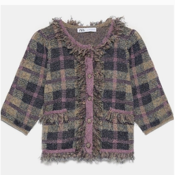 Zara Jackets & Blazers - Zara Tweed cardigan/blazer